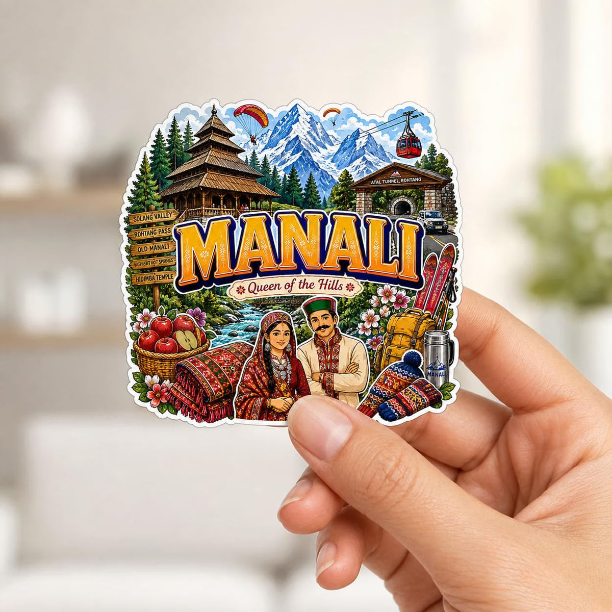 Zesta Manali wooden fridge magnet - image 2