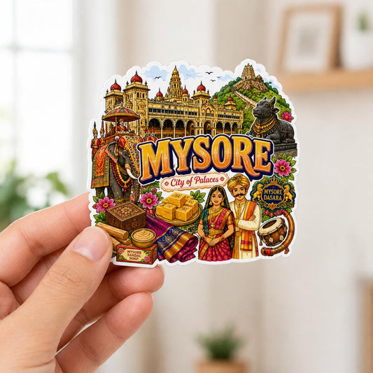 Zesta Mysore wooden fridge magnet - image 1
