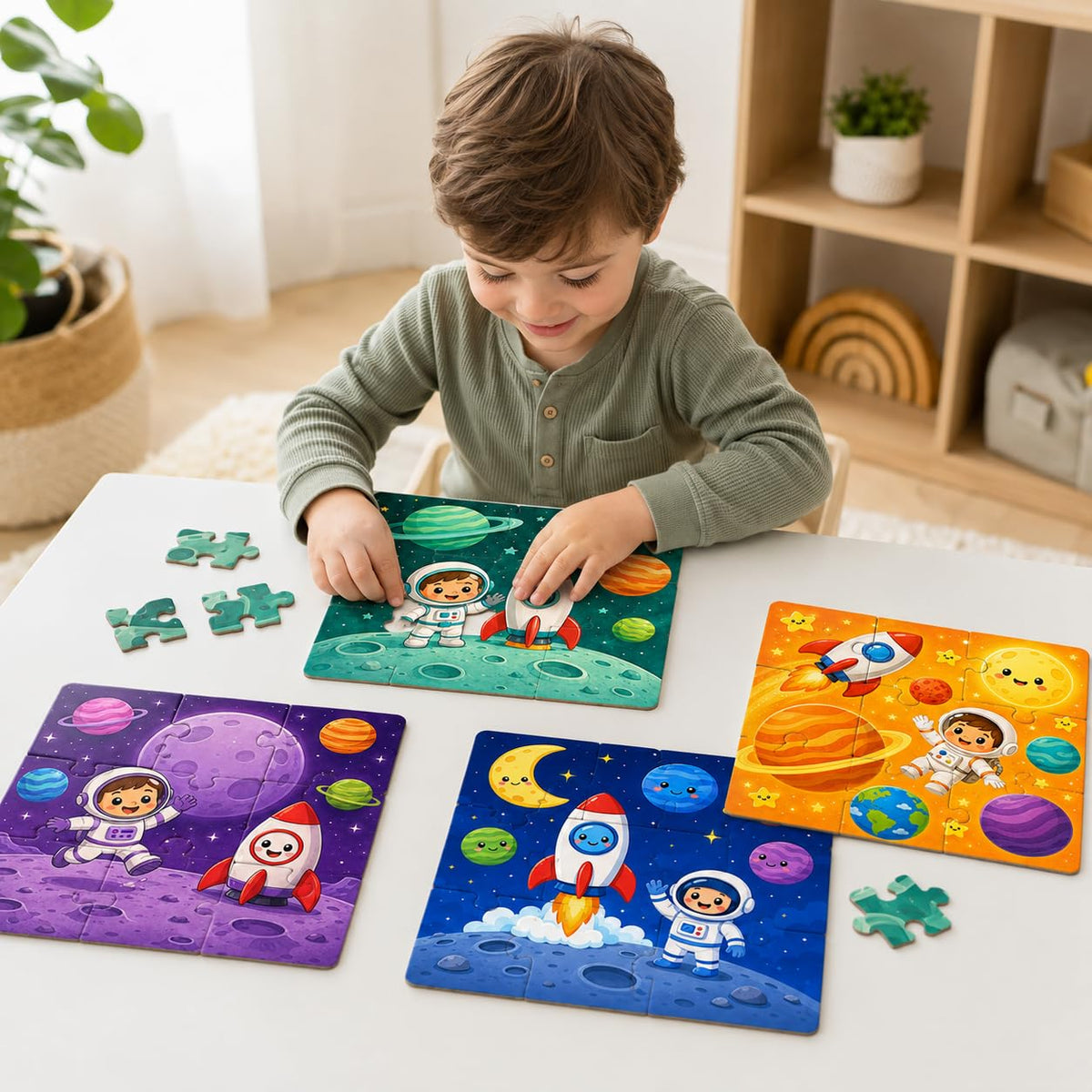 Zesta Space Adventure 9-piece wooden jigsaw puzzle - image 2