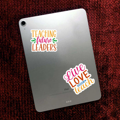 Teacher Love Vinyl Waterproof Sticker (pack of 15)