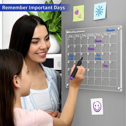 acrylic magnetic acrylic magnetic planner close up design detail