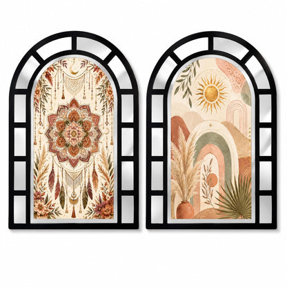 Zesta Bohemian jharokha mirror wall decor - image 1