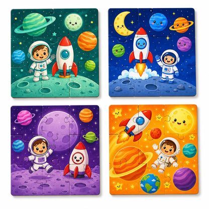 Zesta Space Adventure 9-piece wooden jigsaw puzzle - image 1