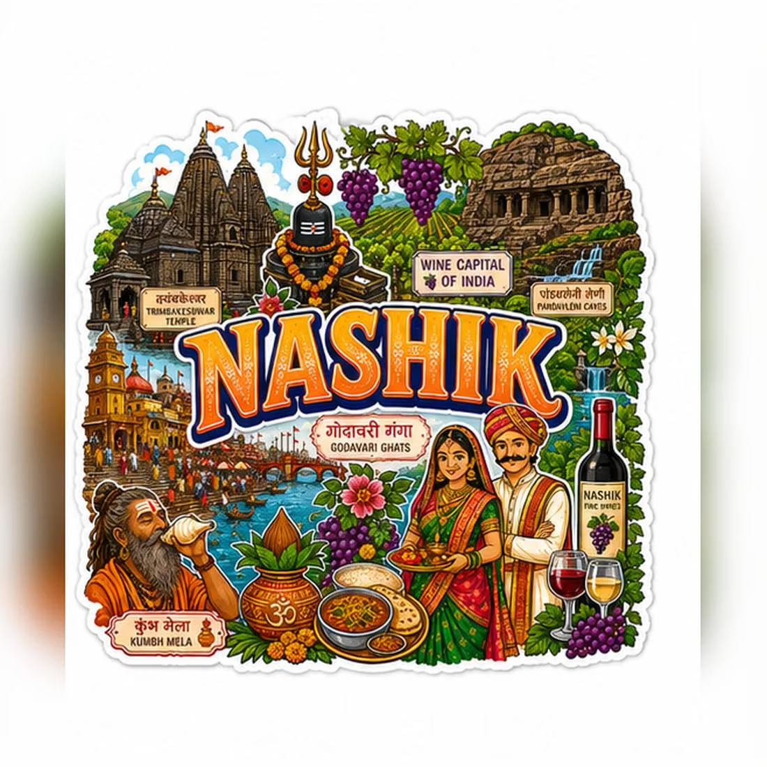 Zesta Nashik wooden fridge magnet - image 5