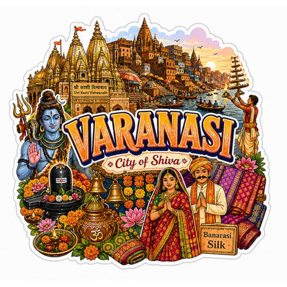Zesta Varanasi wooden fridge magnet - image 4