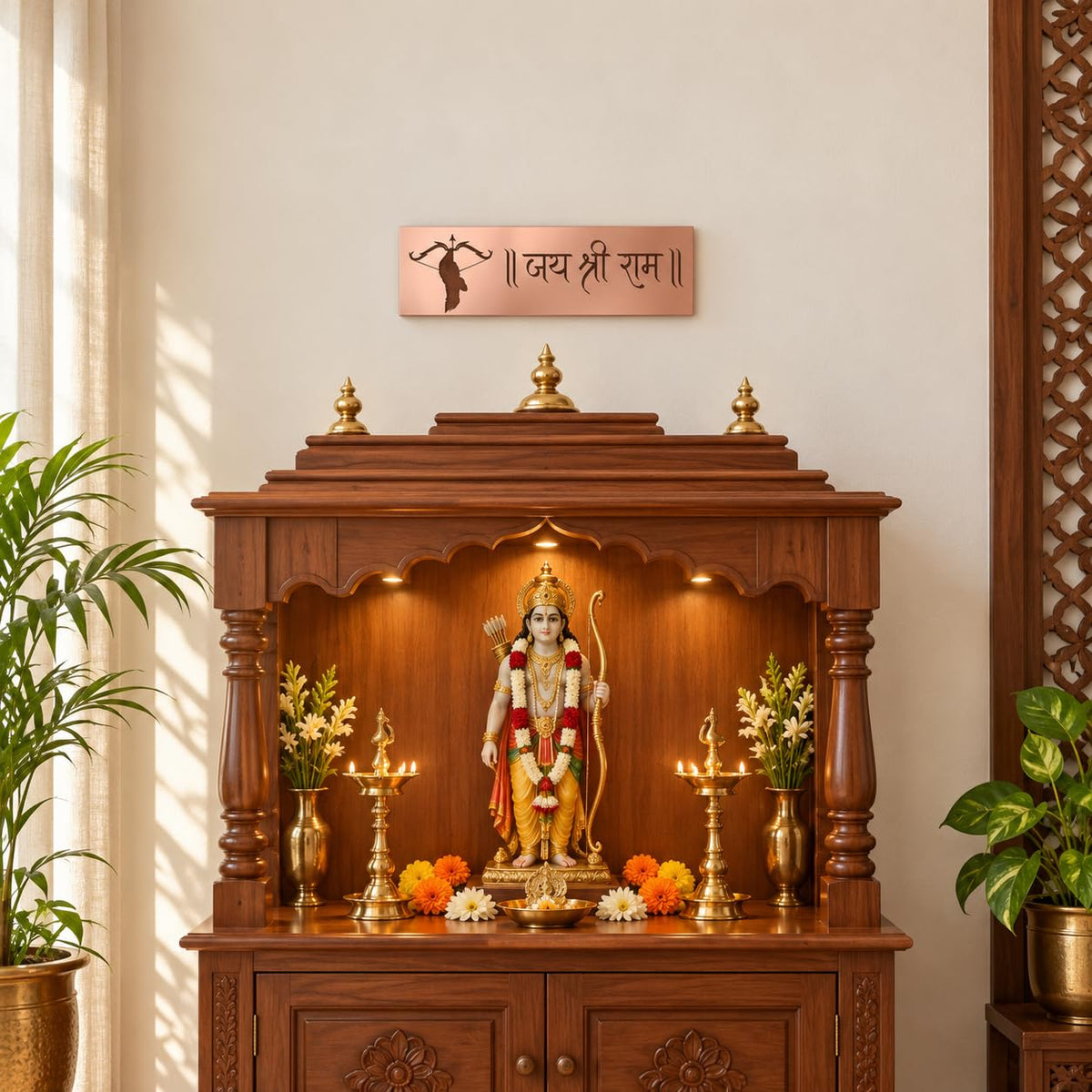 Zesta Jai Shree Ram Self-Adhesive Acrylic Mandir Sticker – image 11