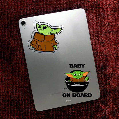 Baby Yoda Waterproof Sticker (pack of 50)