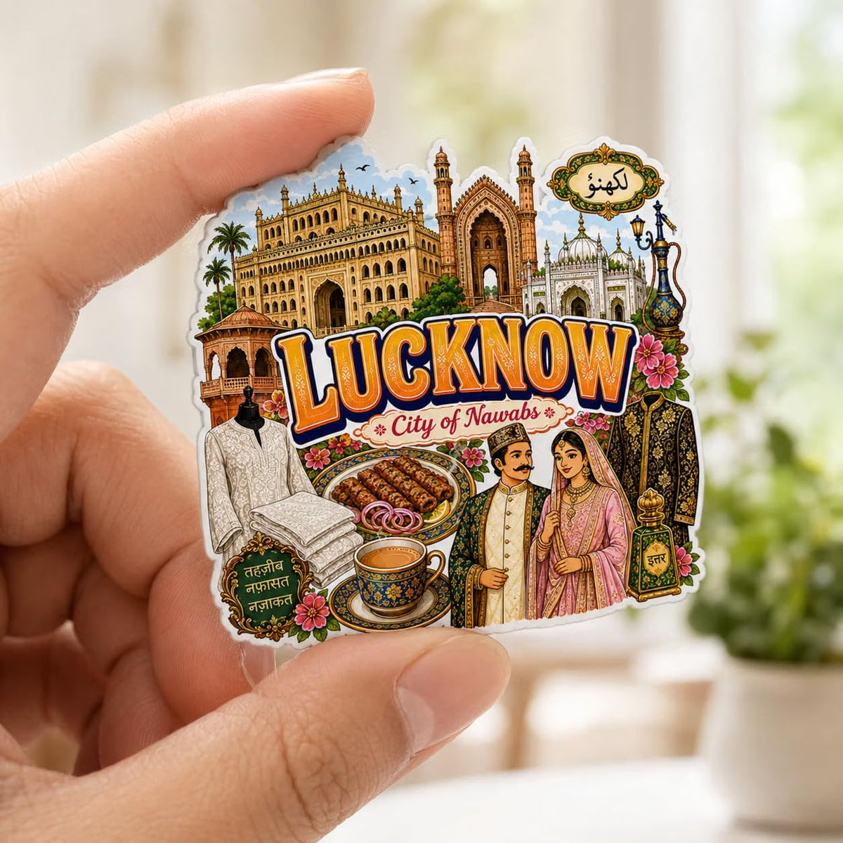 Zesta Lucknow wooden fridge magnet - image 4