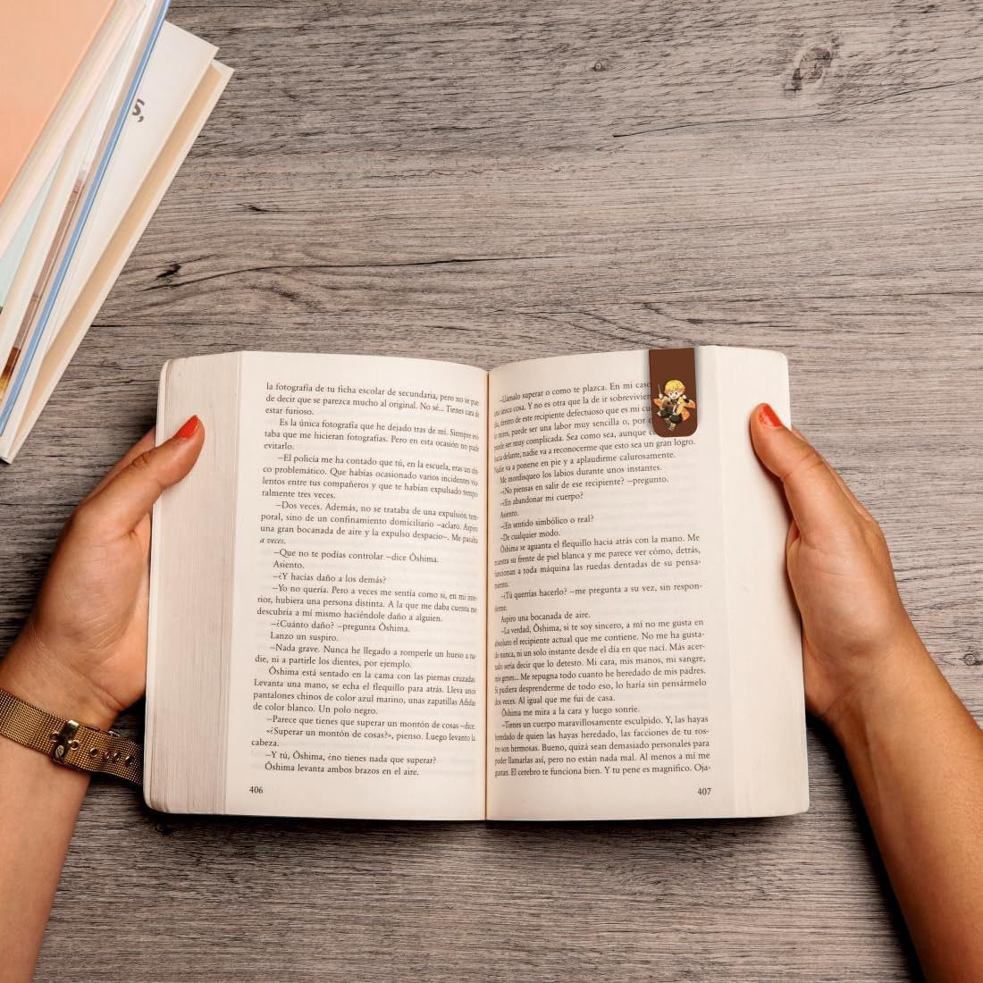 demon slayer magnetic bookmark home decor styling view
