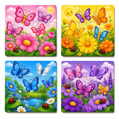 Zesta Butterfly Garden 9-piece wooden jigsaw puzzle - image 1