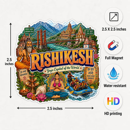 Zesta Rishikesh wooden fridge magnet - image 5