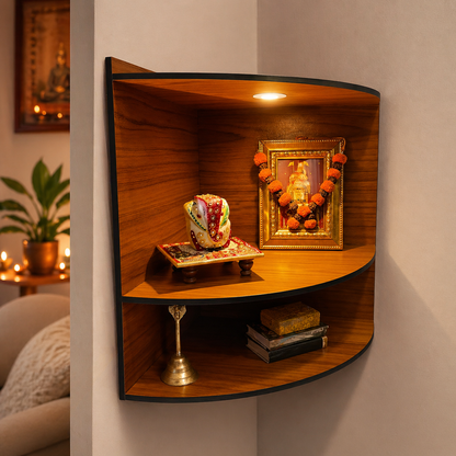 wooden temple for home office pooja lifestyle use for home temple and office puja decor