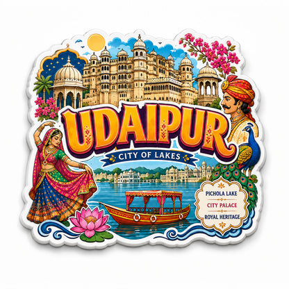 Zesta Udaipur wooden fridge magnet - image 1