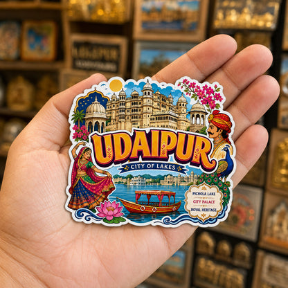 Zesta Udaipur wooden fridge magnet - image 4