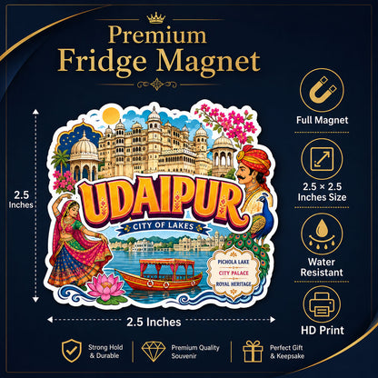 Zesta Udaipur wooden fridge magnet - image 5