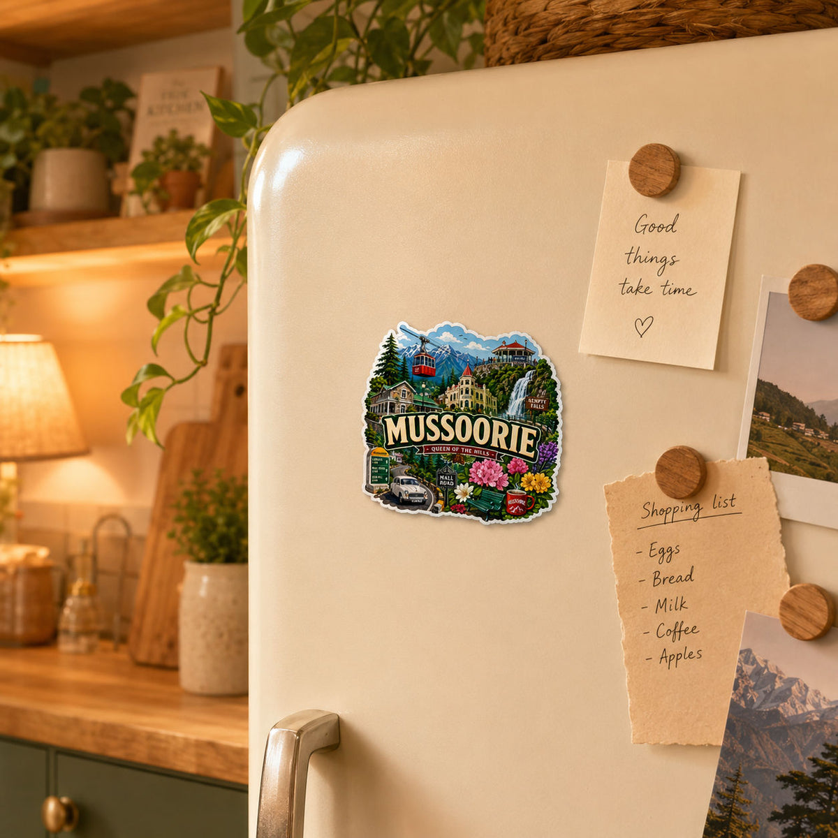 Zesta Mussoorie wooden fridge magnet - image 3