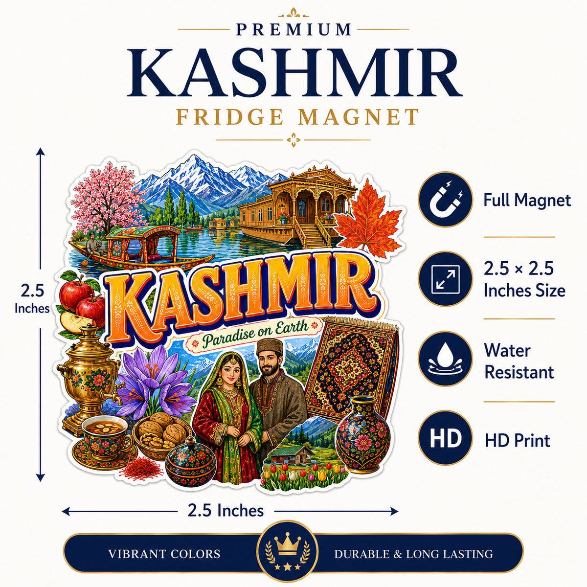 Zesta Kashmir wooden fridge magnet - image 5