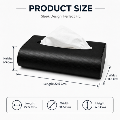 wooden tissue holder box for table decorative tissue holder premium product angle