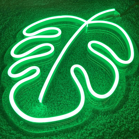 Leaf Neon Sign Art, Zesta Neon 