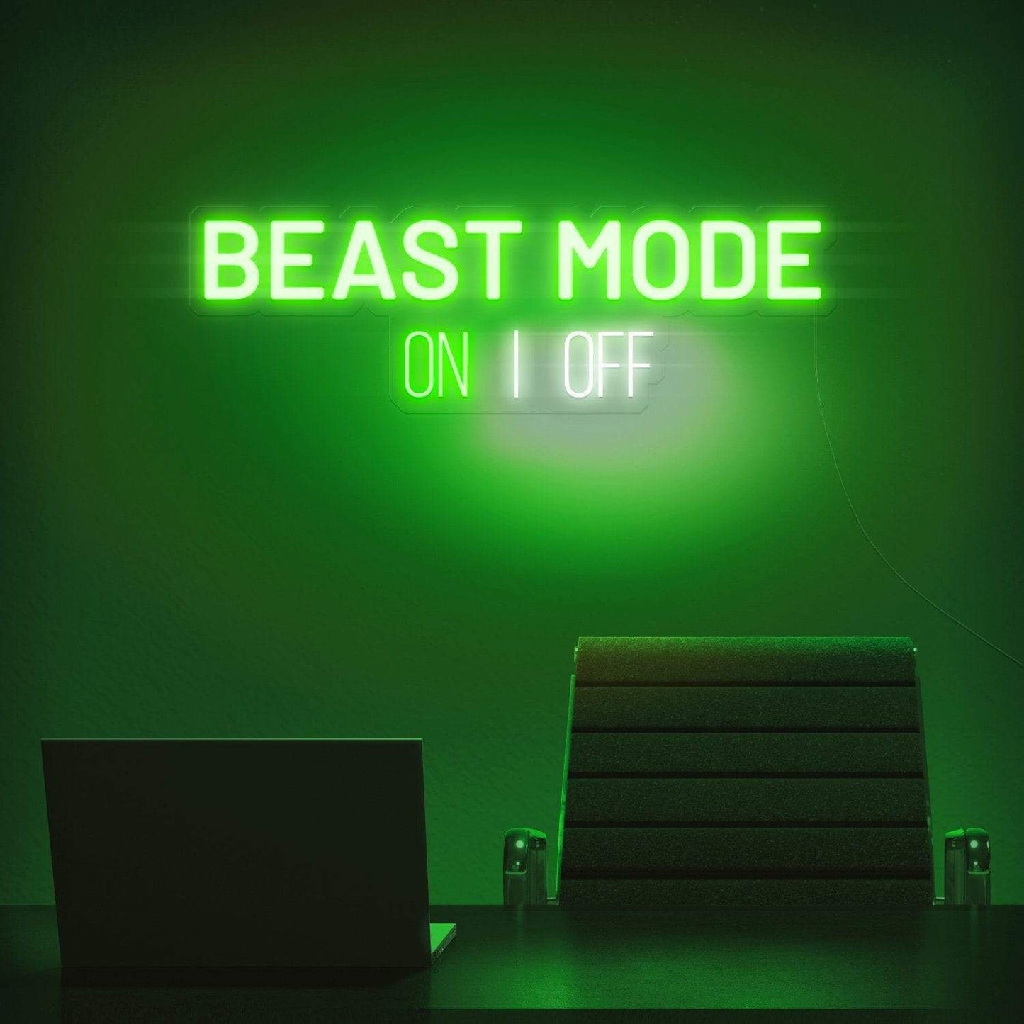 Zesta Neon Beast Mode ON neon sign 