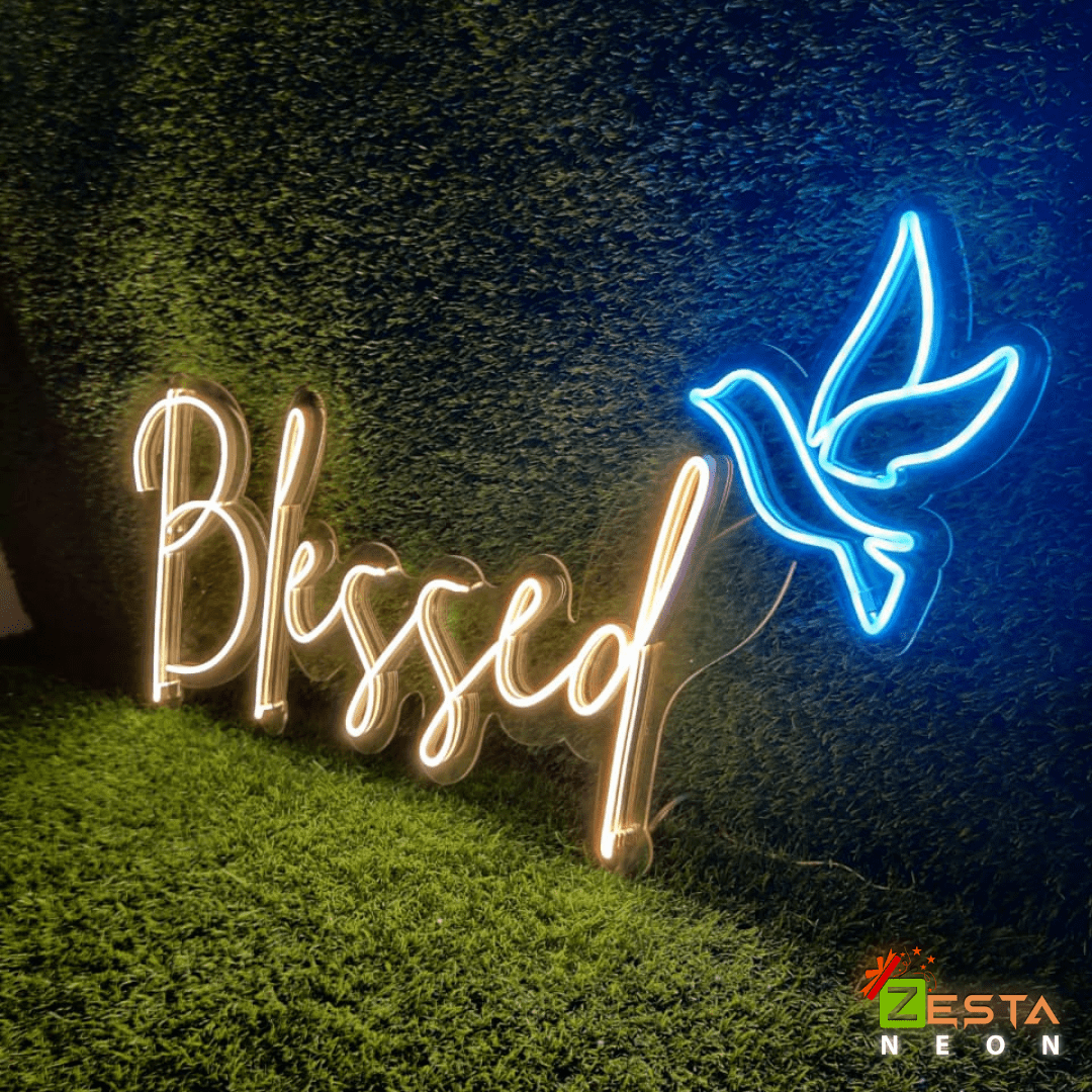 Zesta Neon Blessed Custom neon led sign