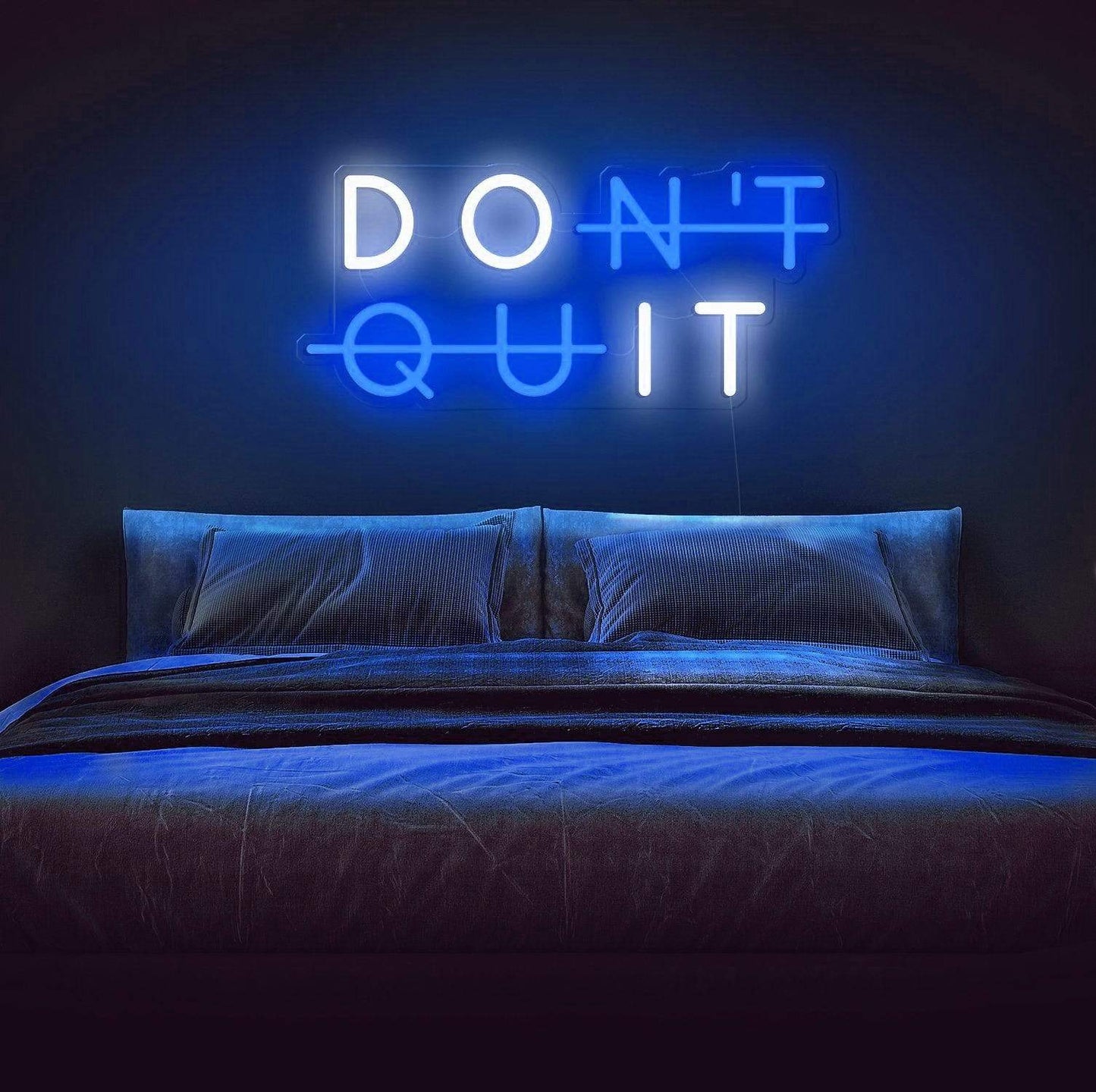 Zesta Neon, Don't Quit, neon board, Neon Quote - Don't Quit neon lights, neon sign, neon sign quotes, neon light quotes 