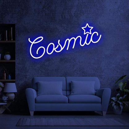 Cosmic Neon Sign Quotes, neon light quotes, custom neon lights, Zesta Neon