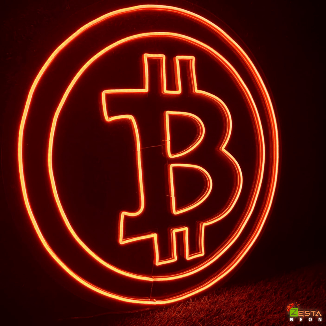 neon light for room, Zesta Neon, Bitcoin Neon Sign, Bitcoin Neon Lights