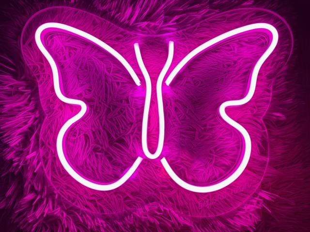 Zesta Neon, Butterfly custom neon, neon lights, neon sign, custom neon lights