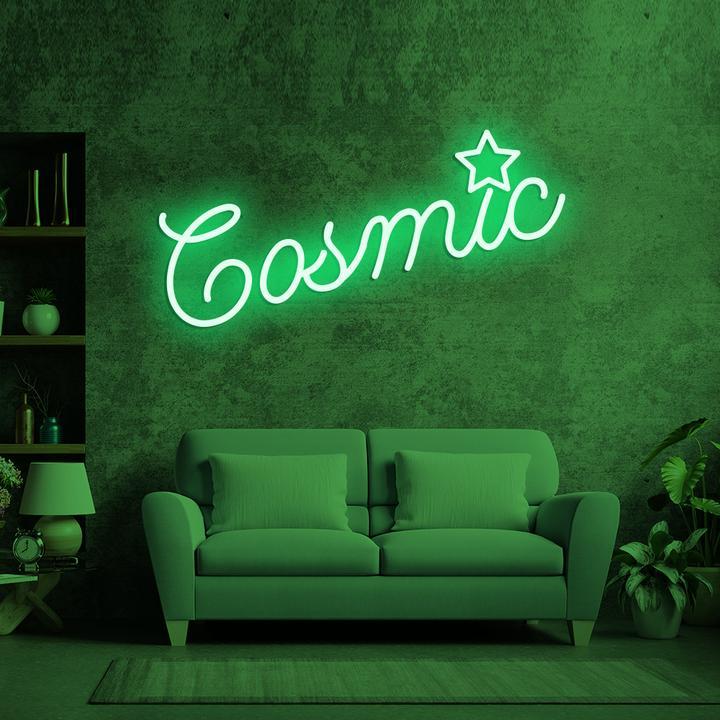 Cosmic Neon Sign Quotes, neon light quotes, custom neon lights, Zesta Neon