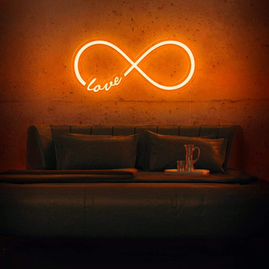 Infinity Love cool neon sign, zesta neon, Infinity Love Neon Sign Art, 