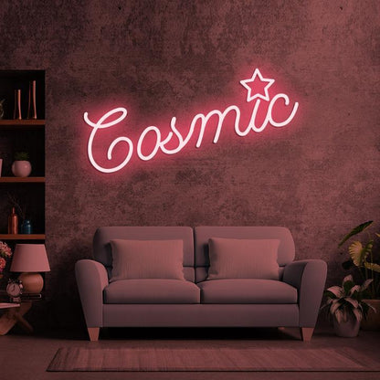 Cosmic Neon Sign Quotes, neon light quotes, custom neon lights, Zesta Neon