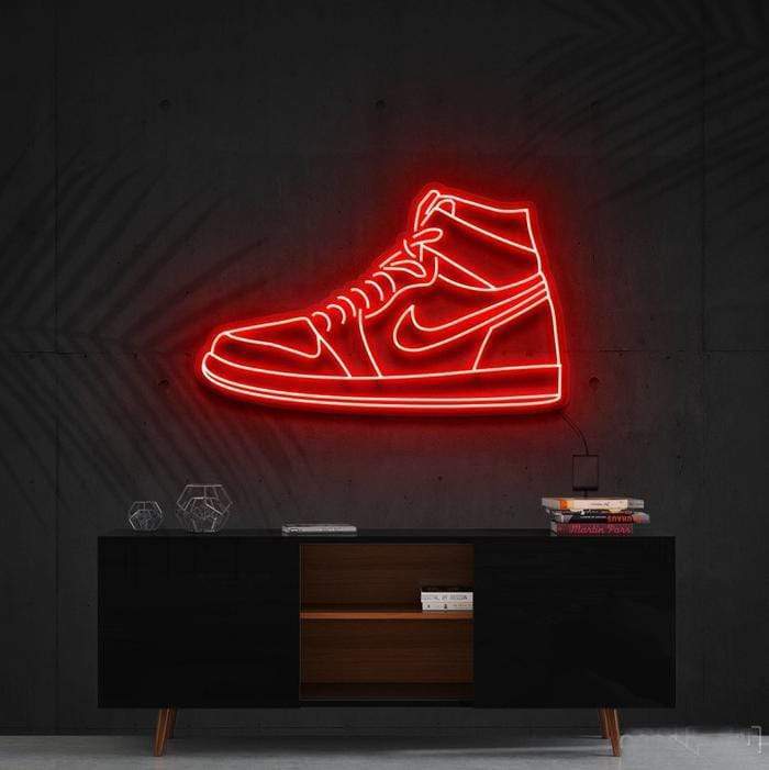 Zesta Neon Red Air Jordan Neon Art