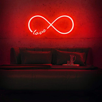 Infinity Love cool neon sign, zesta neon, Infinity Love Neon Sign Art, 