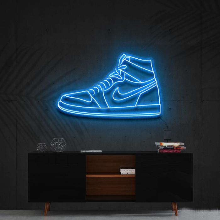 Zesta Neon Sky Blue Air Jordan Neon Art