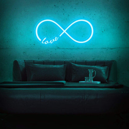 Infinity Love cool neon sign, zesta neon, Infinity Love Neon Sign Art, 