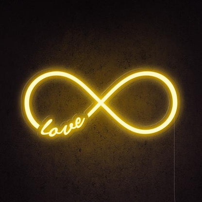 Infinity Love cool neon sign, zesta neon, Infinity Love Neon Sign Art, 